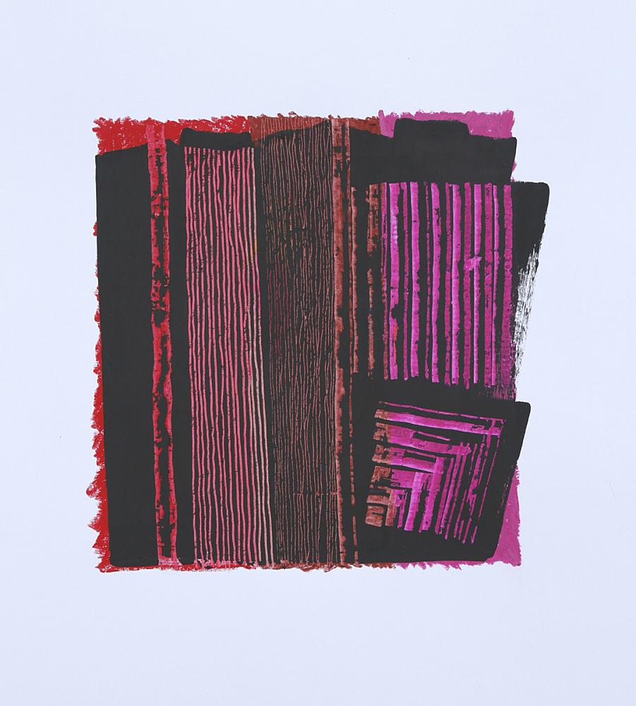 O.T. | 2019 | Ritzung | Acryl Wachskreide Papier | 50x50cm